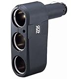 カーメイト 車用 ソケット ダイレクト3連 ブラック CZ259