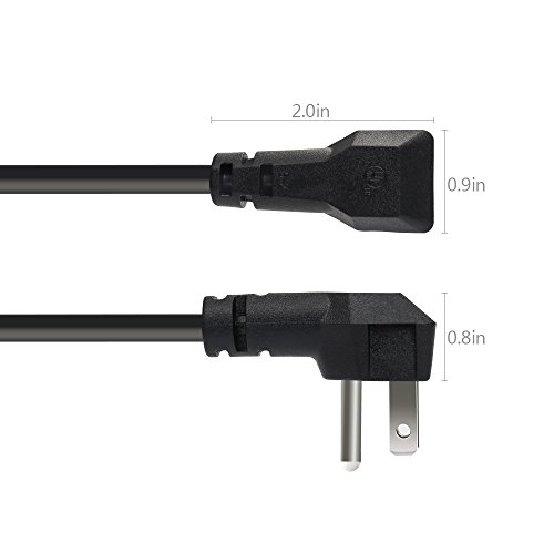 JSVER Portable Surge Protector Power Strip with 3 Outlet and 3 USB Charging Station, 350 Joule - Black - Thumbnail 3