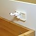 QDOS SureCatch Adhesive Magnetic Cabinet Lock | 4 Locks + 1 Key | White - Perfect Installation the FIRST time - No Removing Drawers! No Drilling! No Tools Required! Only for Standard Framed Cabinets