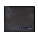 Tommy Hilfiger Men's Leather Cambridge Passcase Wallet, Brown,