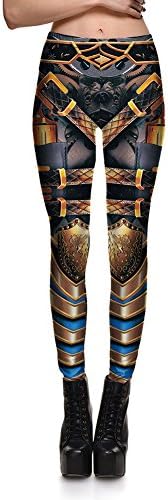 New Golden Armor Print Yoga Leggings Breathable Slim Fitness Pants Cool Butt Lift High Waisted Legging Tights