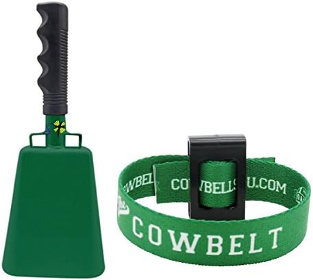 Various Sizes and Team Colors Cowbell with Stick Grip Handle Bell for Cheering at Sporting & Wedding Events - Cow Bell by Stewart Trading