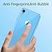 SHARKS Box Designed for iPhone XR Screen Protector Tempered Glass Back Clear, [Pack of 2] Back Tempered Glass Screen Protector for Apple iPhone XR 6.1 Inches