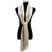 KaKaxi Sheer Glitter Sparkle Piano Shawl Wrap with Fringe Prom Weddings Evening Scarfs,1920s Gatsby Vintage Style,Champagne