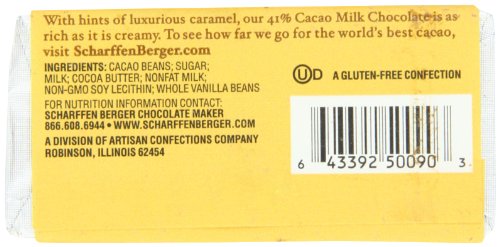 Scharffen Berger 41% Milk Chocolate Bars, 1-Ounce Bars (Pack of 9)