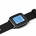 ArmorSuit Pebble Time Screen Protector MilitaryShield + Black Carbon Fiber Skin Wrap Film Back Protector for Pebble Time