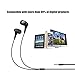 Headphones, Vomach Earbuds with Microphone Wired Headphones In Ear Earphones with Mic Cable Clip 3.5mm Interface Black