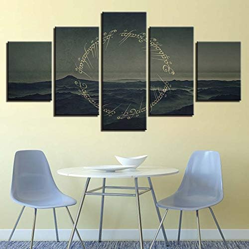 Gsdzsy Arte De La Pared De Lienzo De El Senor De Los Anillos