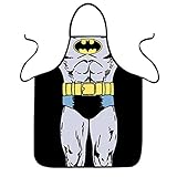 FASHION ALICE Batman Apron Anime Cartoon,Couples Apron Kitchen Aprons Funny Personality Sexy Originality Cooking Aprons Christmas Gift,Including key ring bottle opener