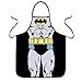 FASHION ALICE Batman Apron Anime Cartoon,Couples Apron Kitchen Aprons Funny Personality Sexy Originality Cooking Aprons Christmas Gift,Including key ring bottle opener