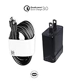 Huawei USB Type-C 5V 3A Adaptor and 4ft C-C Cable for Nexus 5, 5X, 6P Google Pixel 2/ Pixel/ Pixel XL Galaxy Note 8/ S8/ S8 Plus More