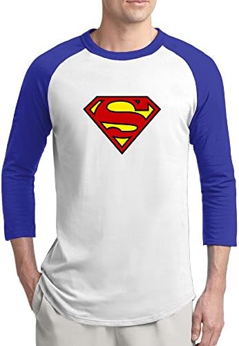 OKJYGESD Superman Logo Shield Heathered Men's Vintage Baseball T Shirts Raglan