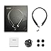 Bluetooth Headphones Retractable, LSCHARM Sport Wireless Stereo Neckband Headset Retractable Earbuds Noise Cancelling with Mic (Black)