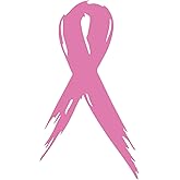 Breast Cancer Awareness Ribbon White Car Window Vinyl Decal Sticker 2.75