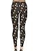 CowCow Womens Dark Gray Pattern of The Bee On Honeycombs Leggings, Dark Gray - L
