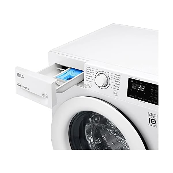 F4V309WNW-AI-DD-9kg-Load-1400rpm-A-Washing-Machine LG V3 F4V308WNW AI DD 9kg Freestanding Washing Machine