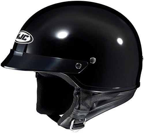 Amazon.com: HJC CS-2N Motorcycle Half-Helmet (Black, X-Small