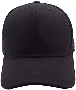YXC Fashion Classical Low Profile Good Quality Adjustable Unisex Baseball Caps Black Cap For any Age Wear Resistant Easy To Clean(Black)
