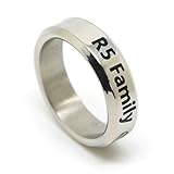 Fanstown R5 Ross Lynch titanium ring necklace with 2pc pocket lomo cards