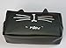 Cat Kitty Zipper Pens Pencil Case Organizer Bag Winzik Funny Silicone Pencil Pouch Box (B)