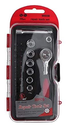 SGD Stainless Steel 40-in-1 Wrench Tool Kit and Screwdriver, Medium (Silver)