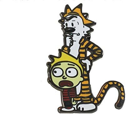 Corty and Hicks Mash-up enamel pin