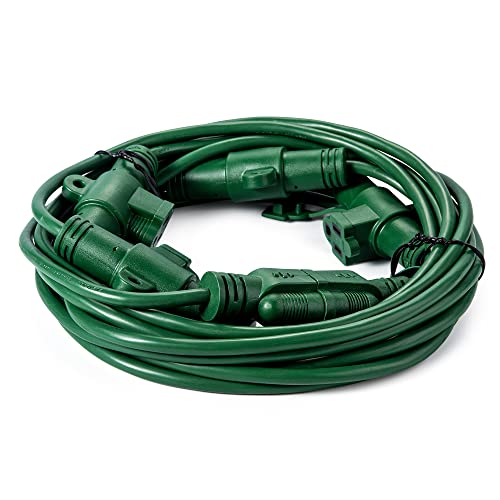 7 Outlet 35 FT Multi Plug Extension Cord Outlets Spaced Every 5 Feet