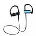 CakFun Running Headphones, Sports Portable Bass Wireless Headsets HD Stereo Earphones Sweatproof Earbuds with Long Battery Life for Powerbeats Gym Workout for Iphone and Android Phones - Blue