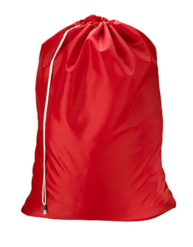 UPC 021455050037, Nylon Laundry Bag - Red, 30&quot; x 40&quot; - Sturdy rip and tear resistant nylon material with drawstring closure. Ideal machine washable nylon laundry bags for college, dorm and apartment dwellers.