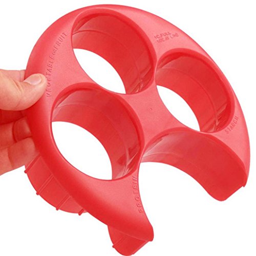 Putars Poratable Meal Measure Portion Control Cooking Tools with Kitchen Food Plate