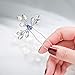 Artio Wedding Hair Pins Accessories with Rhinestones for Women and Girls 3PCS (Blue)