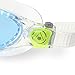 Aqua Sphere Vista Junior Swim Mask with Blue Lens (Clear/Lime). UV Protection Anti-Fog Swim Goggles for Kids