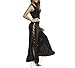 ZAFUL Women Comfy High Waist Side Slit Lace Up Wide Leg Flowy Long Palazzo Pants