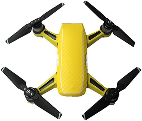 3M Carbon Fiber Body Waterproof Remote Control Decal Skin Stickers Yellow