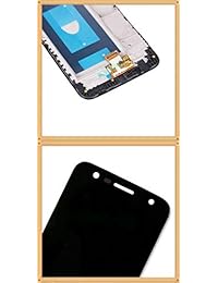 Pantalla LCD táctil digitalizador de pantalla de repuesto para LG K7 Tribute 5 LS675 MS330 con marco (blanco), con herramientas de instalación, protector de pantalla