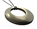 Shungite Pendant Double Circle. EMF Protection Stone. Genuine Shungite and Highest Quality Guarantee.