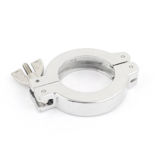 Aluminum KF Vacuum Flange Clamp - Quick Connect Hinge Clamp For Vacuum Systems, Ovens & Chambers (KF10 Size)
