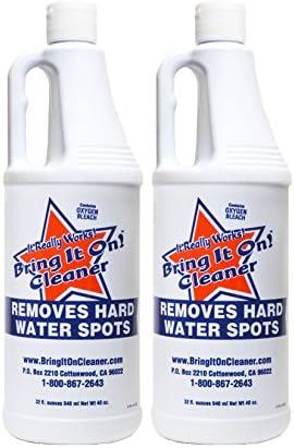 WaterBring It On Water Stain Remover, Water Spot Remover, BIO, Glass Cleaner, Rust Remover, Shower Door Cleaner, Fiberglass Shower Cleaner