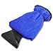 Zone Tech Car Ice Scraper Mitt for Windshield- Warm Waterproof Snow Scraper with Lined Fleece Glove Removable- Blue