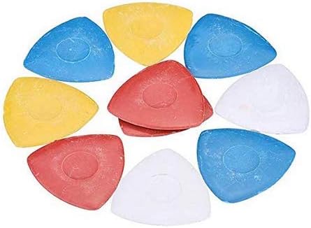 LASSUM 20 Pieces Triangle Tailor's Fabric Marker Chalk Sewing/4 Colors