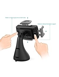 Dodocool - Soporte de cargador de coche inalámbrico para iPhone X XS XS Max XR 8 Plus 8, Samsung Galaxy S10 S10+ S9+ S9 S8 S8+ y más, 10 W Qi