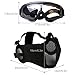 Outgeek Airsoft Mask, Lower Steel Mesh Mask Protective Half Face Mask UV Protection Glasses Comfortable and Cool Mask Goggles Set for Adult Men Women Children (Black-Type B)