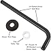 12 Inch Shower Arm And Flange - Solid Stainless Steel, Wall-Mounted For Fixed Shower Head & Rain Showerhead - Aqua Elegante - Oil-Rubbed Bronze