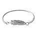 Godyce Leaf Feather Bangle Bracelet Jewelry Cuff Women