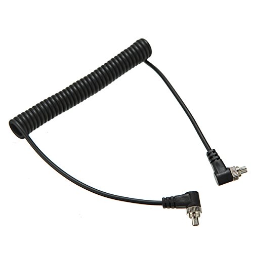 MASUNN Male to Male Flash PC Sync Cable Cord With Screw Lock For Canon Nikon