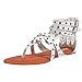 SheSole Women's Dress Flat Gladiator Sandals Strappy Back Zip Thong Beach Shoes