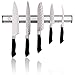 KitchenDemand Magnetic Knife Holder Bar | Durable & Easy To Install Stainless Steel Magnet Rack Strip | Storage Organizer For Knives, Kitchen Utensils & Cooking Tools | Complimentary Knife Sharpener