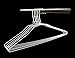 Hanger Honcho Wire Metal Clothes Hangers 100 Pack Bulk for Standard Size Shirts, Pants, Skirts, Space Saving, Non Slip,18 Inch 14.5 Gauge Ultra Thin Standard Dry Cleaner Coated Steel, White