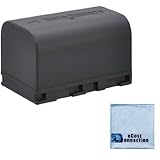 BN-VF815 BN-VF815U BN-VF815USM 2800mAh Li-Ion Battery for JVC GC GR GY MiniDV and Everio GC-PX10, GC-PX100, GR-D720US, GR-D720EK, GR-D720EX, GR-D720, GR-D725US, GR-D725EK, GR-D725EX, GR-D725, GR-D726US, GR-D726EK, GR-D726EX, GR-D726, GR-D728US, GR-D728EK Camcorders & an eCostConnection Microfiber Cloth
