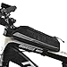 FlexDin Bicycle Frame Energy Bag (Small Size), Road Racing/Touring/Triathlon Aerodynamic Bike Top Tube Cycling Fuel Bag Food Pouch Waterproof 420D 0.4L Black